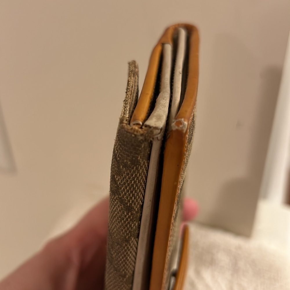 Gucci GG Brown Cream Hawaii Exclusive 112715 Long Bi-fold Wallet Leather Trim - Picture 17 of 17